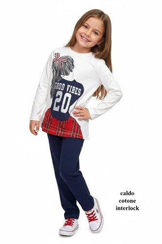 Completo bambina 100 cotone - bambina,